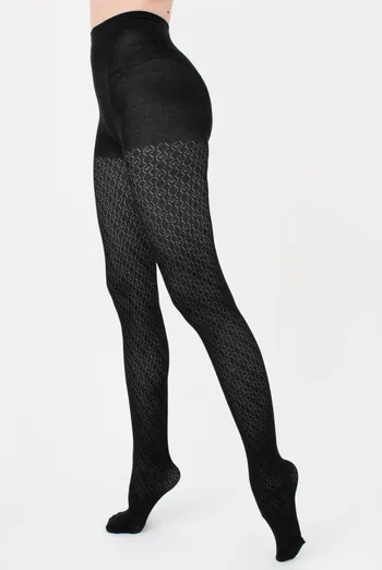 Теплі бавовняні колготки з малюнком Rio 150 den model 9 Giulia (nero) Теплі бавовняні колготки з малюнком Rio 150 den model 9 Giulia (nero)