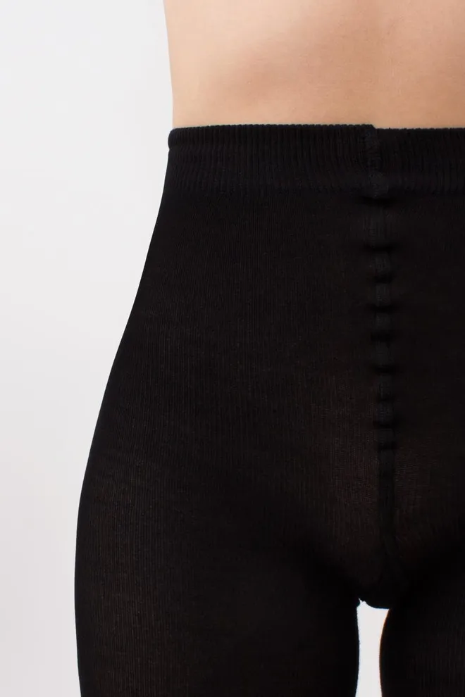 Теплые хлопковые колготки с сердцами и перфорацией Rio love 150 den model 1 Giulia (nero)