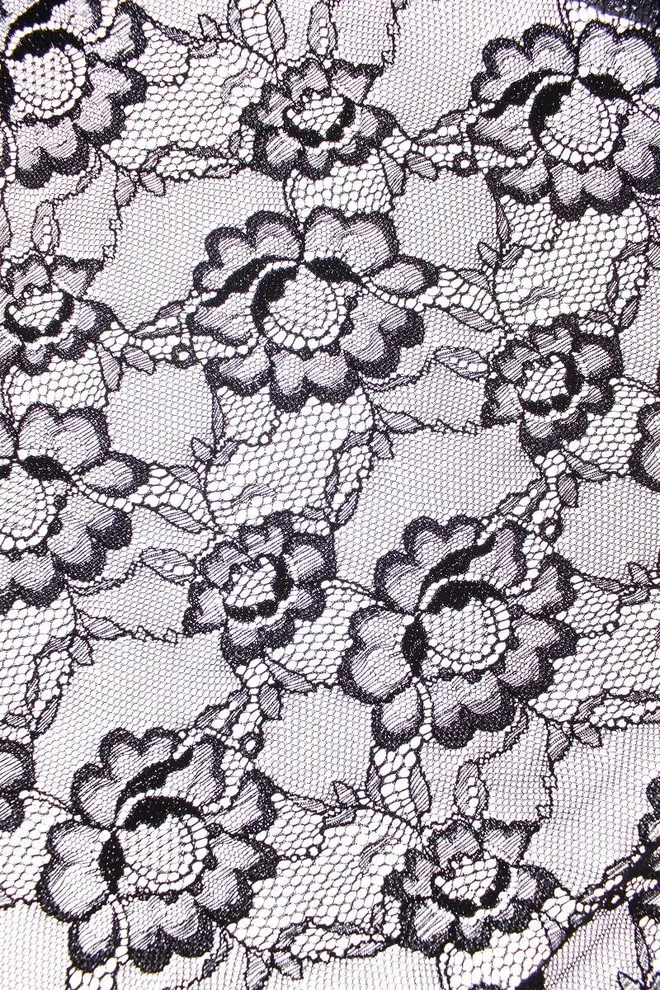 Боді мереживний з довгим рукавом Rosa 3304/061 Giulia (black)