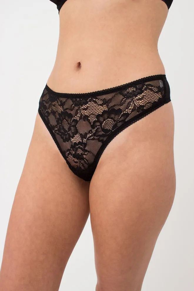 Женские трусы стринг Rosa 2102/32 Giulia (black)