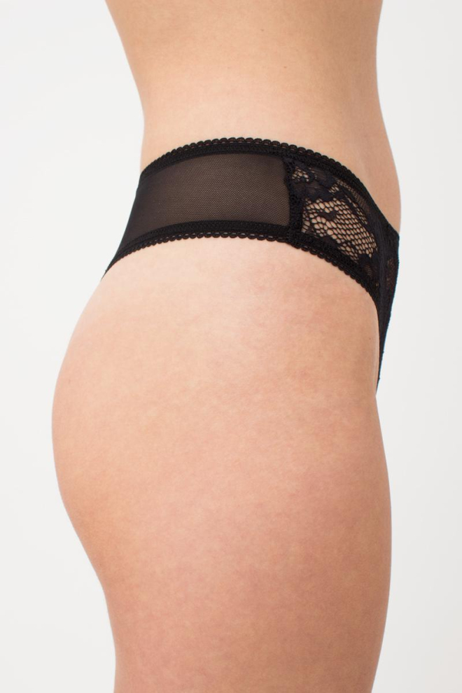 Жіночі труси стрінг Rosa 2102/32 Giulia (black)