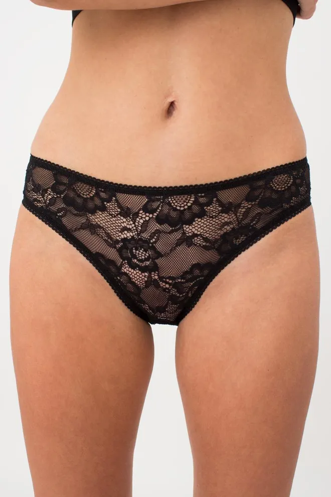 Кружевные трусики слип Rosa 2301/30 Giulia (black)