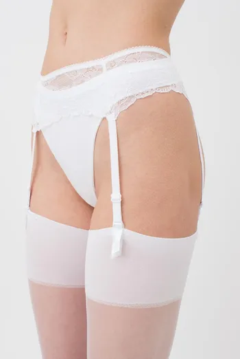 Кружевной пояс для чулок ROSA 3002/31 Giulia (white), белый Кружевной пояс для чулок ROSA 3002/31 Giulia (white), белый