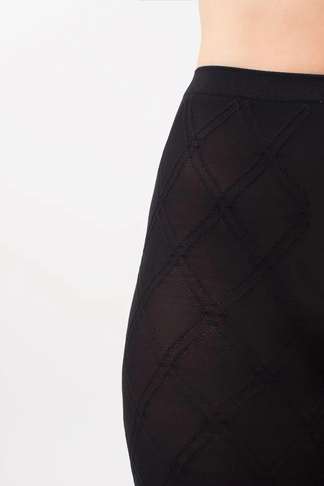 Колготки теплі з візерунком Salient 100 den model 2 Giulia (nero)