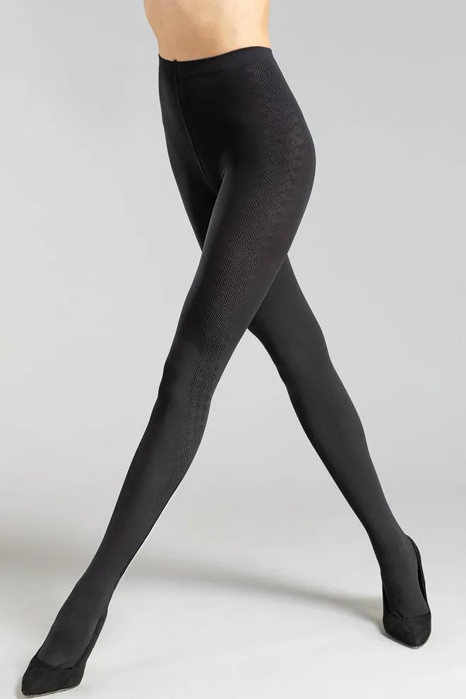 Колготки з візерунком Salient 100 den model 3 Giulia (nero)