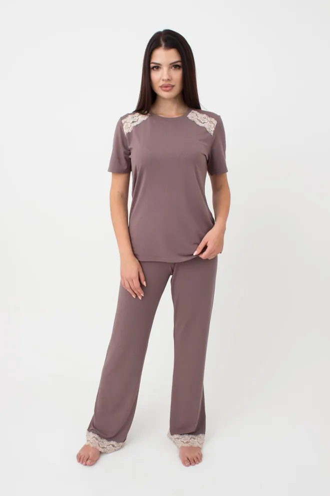 Пижама женская со штанами Sand Storm 5119/031 Giulia (cappuccino)