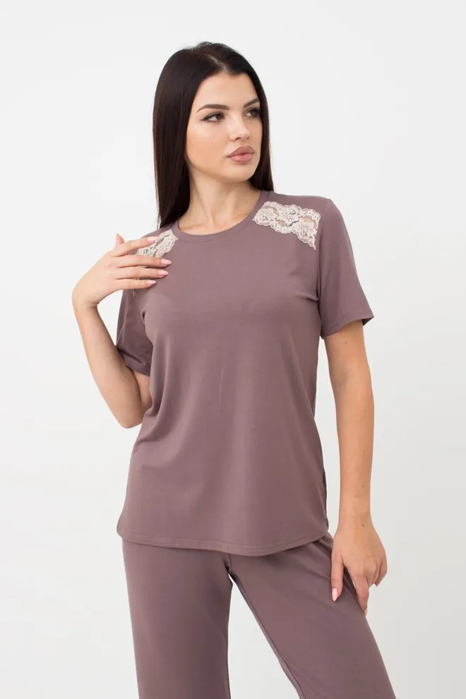 Пижама женская со штанами Sand Storm 5119/031 Giulia (cappuccino)