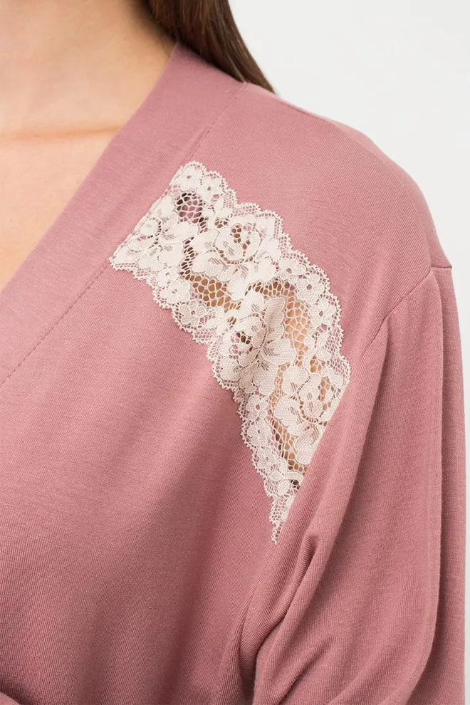 Халат женский на запа́х Sand Storm 7325/031 Giulia (sand rose)