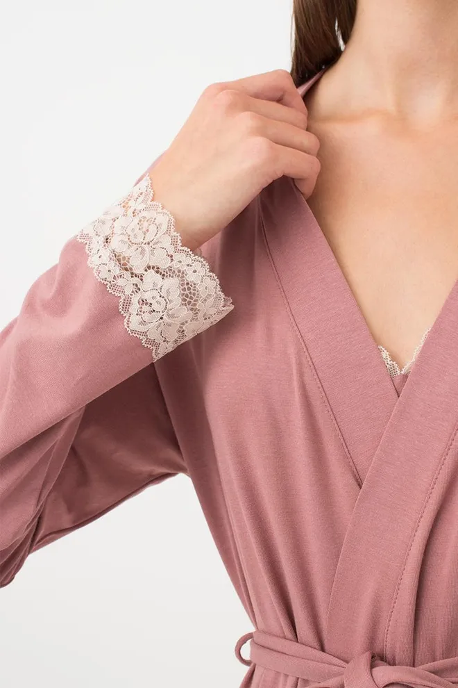 Халат женский на запа́х Sand Storm 7325/031 Giulia (sand rose)