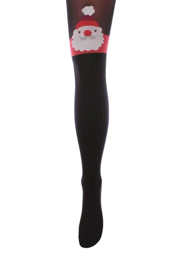 SANTA CLAUS Тематичні фантазійні колготки TM GIULIA (nero) SANTA CLAUS Тематичні фантазійні колготки TM GIULIA (nero)
