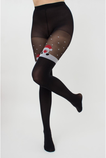 Колготки с рисунком новогодние Santa tights 60 den Giulia (black (пак-універс)) Колготки с рисунком новогодние Santa tights 60 den Giulia (black (пак-універс))