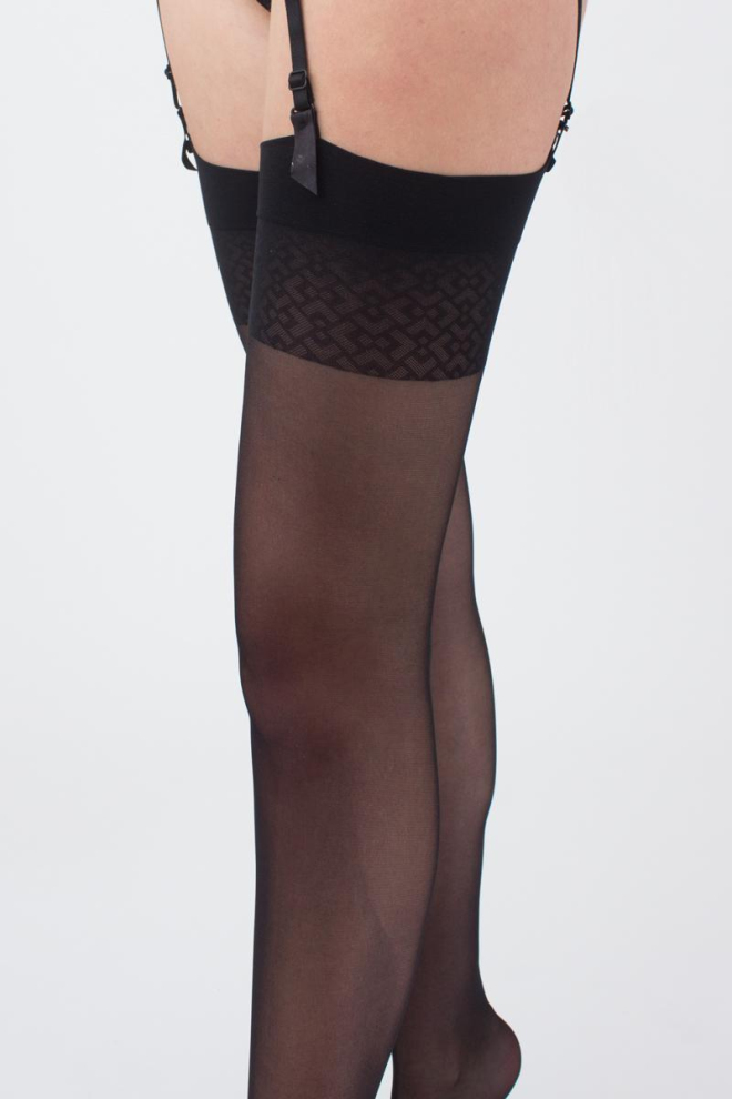 Панчохи під пояс з малюнком Secret 20 den model 12 Giulia (nero)