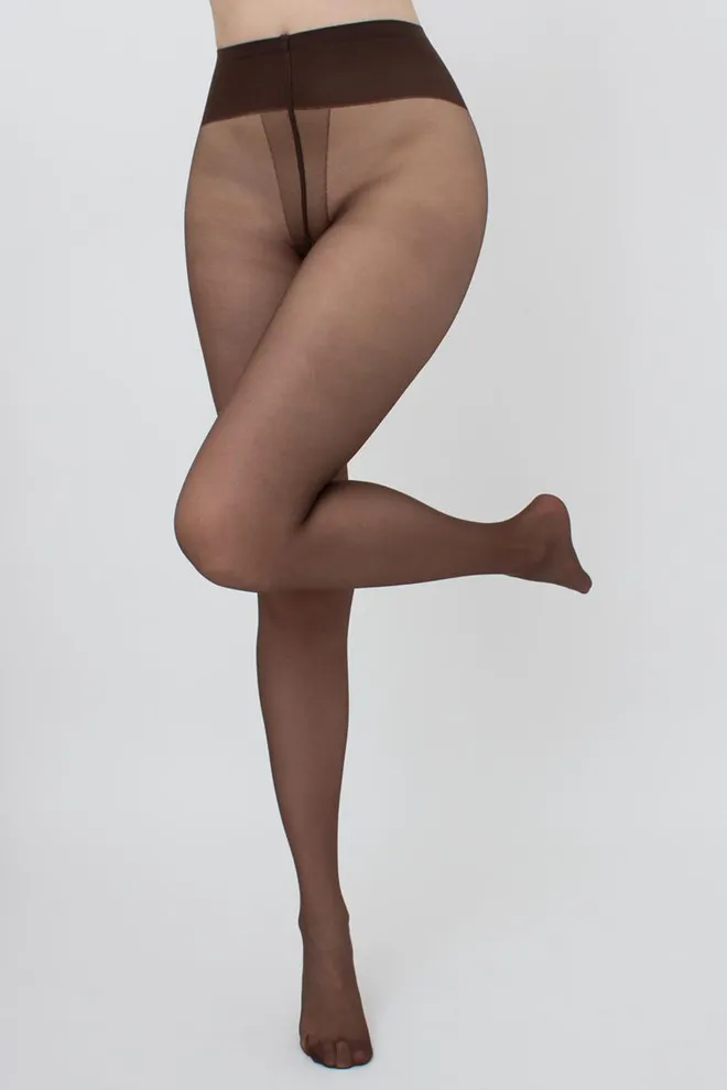 Класичні колготки із заниженою талією Sensi VB 20 den Giulia (cappuccino), коричневий