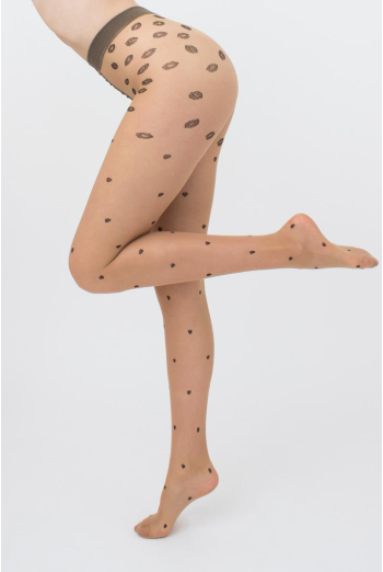Колготки з принтом Sensual 20 den model 2 Giulia (daino/nero) Колготки з принтом Sensual 20 den model 2 Giulia (daino/nero)