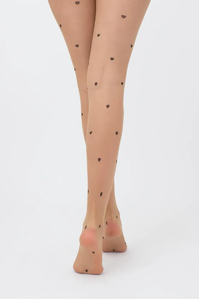 Колготки с принтом Sensual 20 den model 2 Giulia (daino/nero)