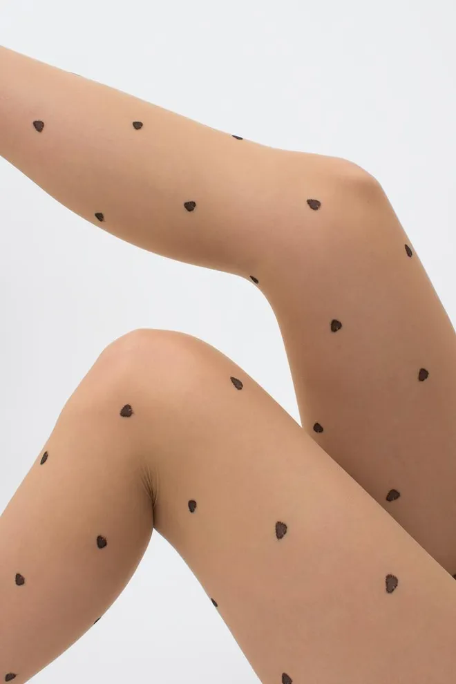 Колготки с принтом Sensual 20 den model 2 Giulia (daino/nero)