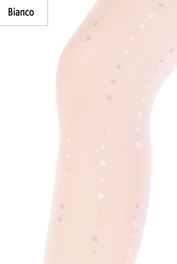 SHEILA 40 model 3 Детские колготки с рисунком TM GIULIA  (bianco), черный SHEILA 40 model 3 Детские колготки с рисунком TM GIULIA  (bianco), черный