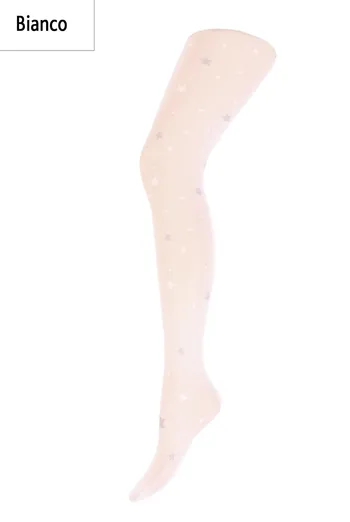SHEILA 40 model 5 Дитячі колготки з малюнком TM GIULIA  (bianco)