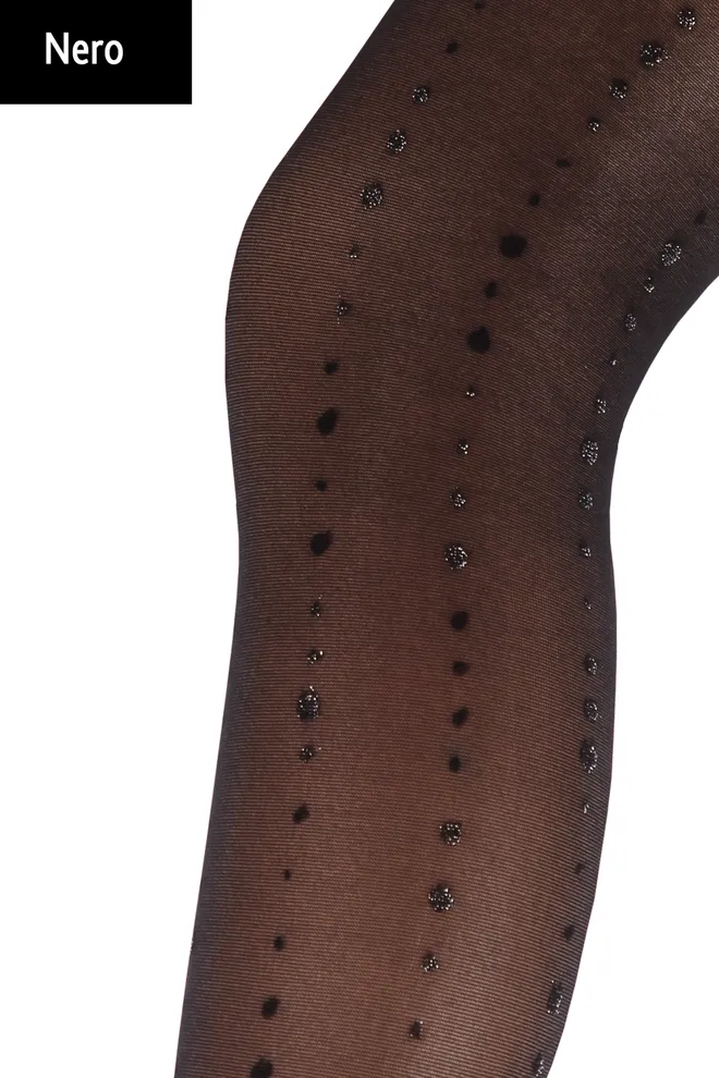 SHEILA 40 model 3 Детские колготки с рисунком TM GIULIA  (nero), черный