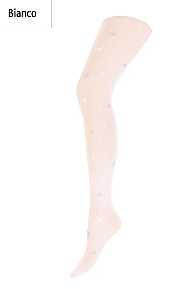 SHEILA 40 model 5 Детские колготки с рисунком TM GIULIA  (bianco)
