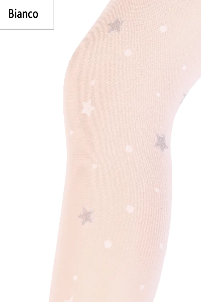 SHEILA 40 model 5 Детские колготки с рисунком TM GIULIA  (bianco)
