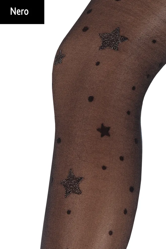 SHEILA 40 model 5 Детские колготки с рисунком TM GIULIA  (nero)