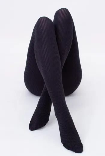 Колготки теплі з візерунком Shell 150 den model 1 Giulia (pirate black) Колготки теплі з візерунком Shell 150 den model 1 Giulia (pirate black)