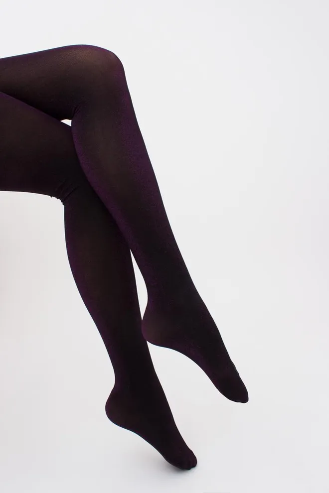 Колготки блискучі з люрексом Shiny 60 den model 1 Giulia (shiny pink metallic), чорний