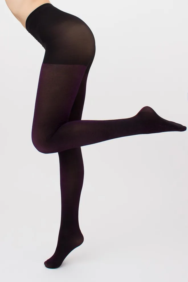 Колготки блискучі з люрексом Shiny 60 den model 1 Giulia (shiny pink metallic), чорний