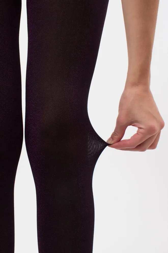 Колготки блискучі з люрексом Shiny 60 den model 1 Giulia (shiny pink metallic), чорний