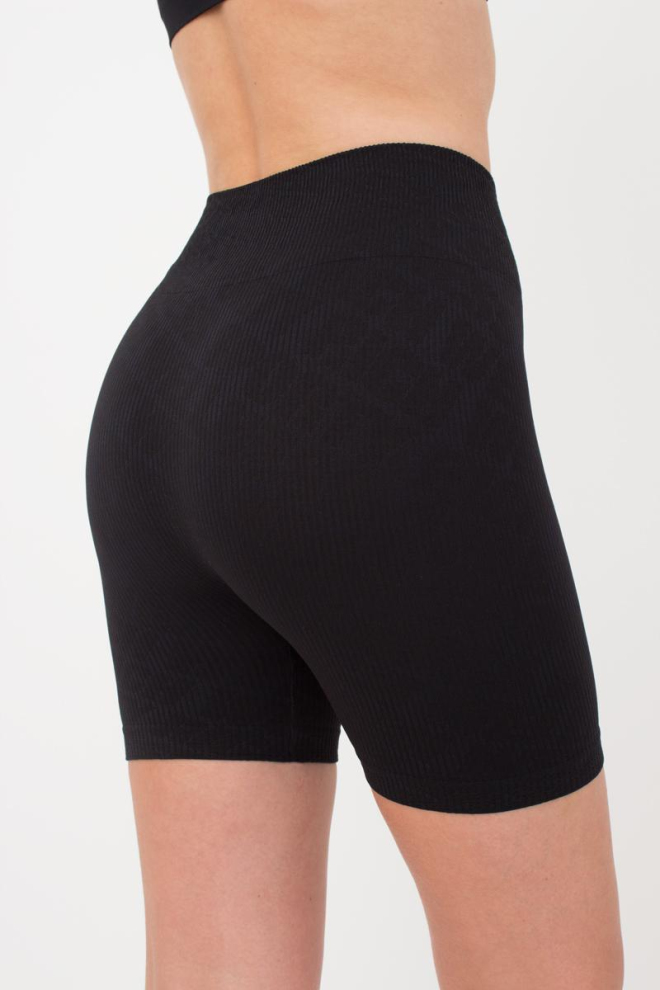Шорти спортивні в рубчик Shorts rib wellness Giulia (black)