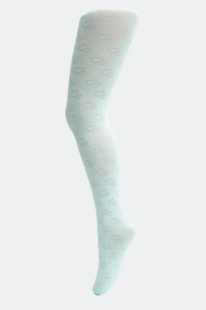 Дитячі колготки з сердечками SINDI (4) Giulia (mentol), зелений