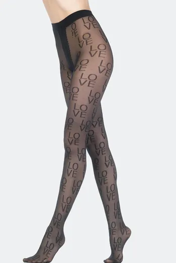 Колготки з написом Sketch 20 den Giulia (nero)