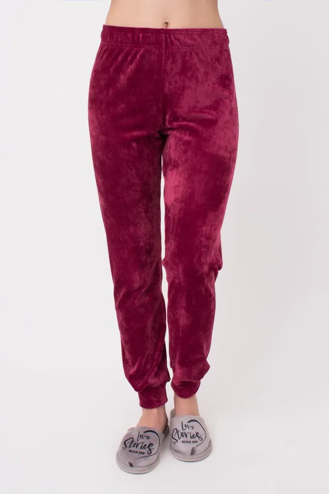 Штани жіночі теплі SOFT WINTER 4308/080 Giulia (burgundi), бордовий