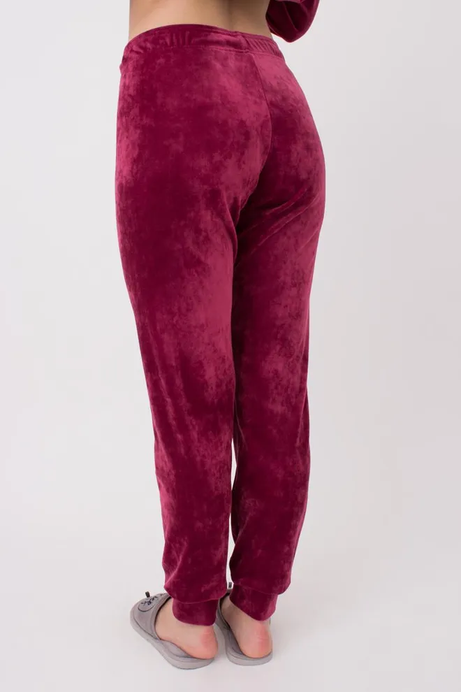 Штани жіночі теплі SOFT WINTER 4308/080 Giulia (burgundi), бордовий