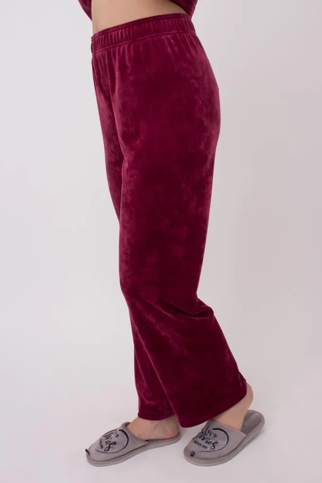 Штани жіночі вільного крою SOFT WINTER 4311/080 Giulia (burgundi), бордовий