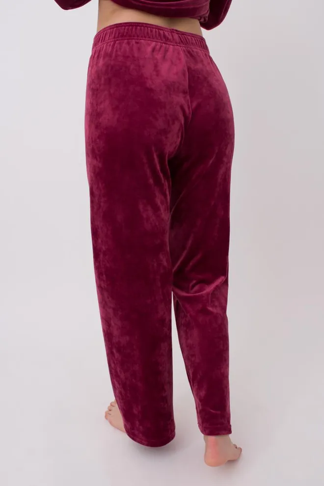 Штани жіночі вільного крою SOFT WINTER 4311/080 Giulia (burgundi), бордовий