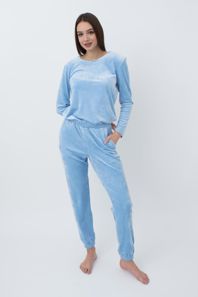 Штани жіночі теплі SOFT WINTER 4312/080 Giulia (blue), блакитний