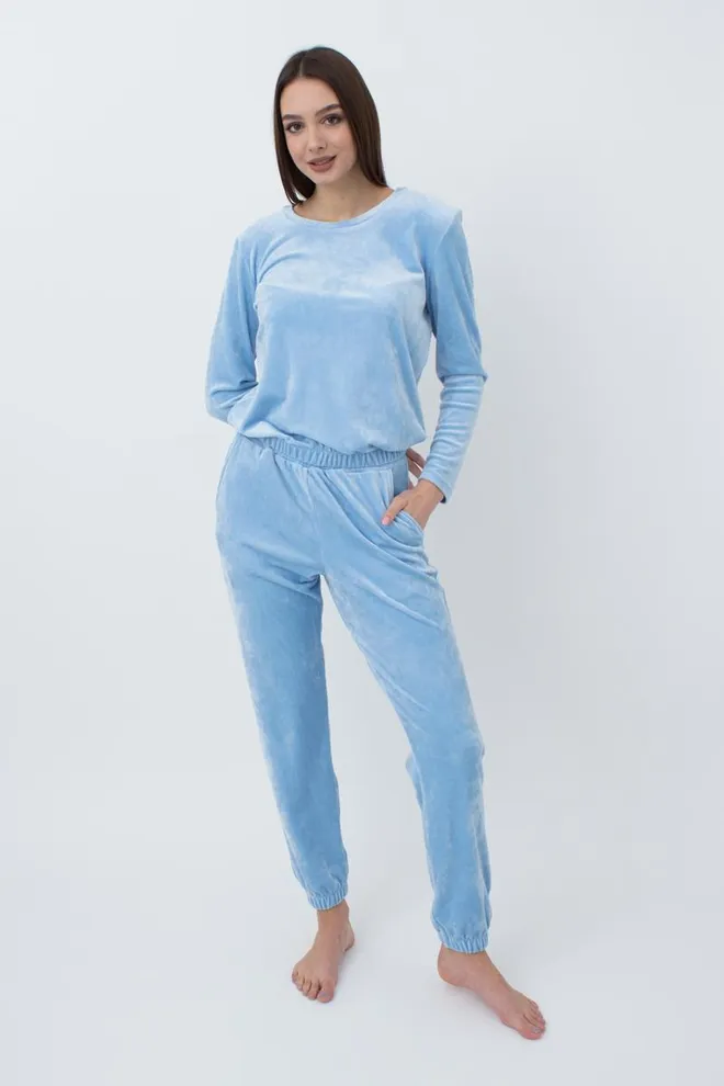 Штаны женские теплые SOFT WINTER 4312/080 Giulia (blue), голубой