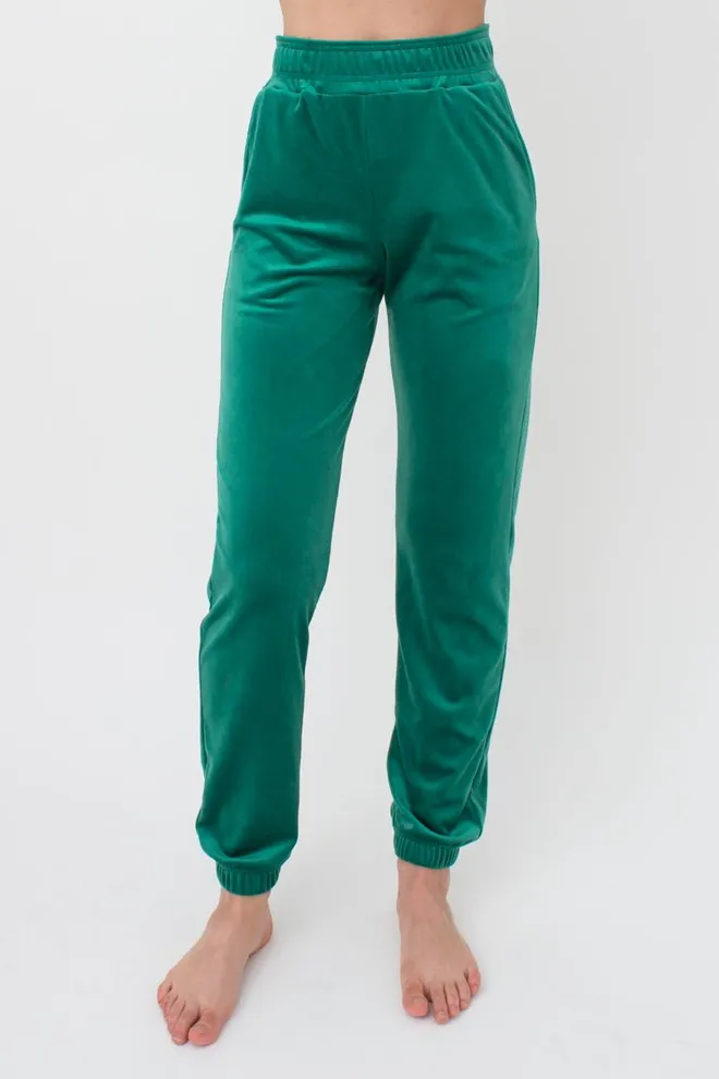 Штаны женские теплые SOFT WINTER 4312/080 Giulia (emerald), зеленый