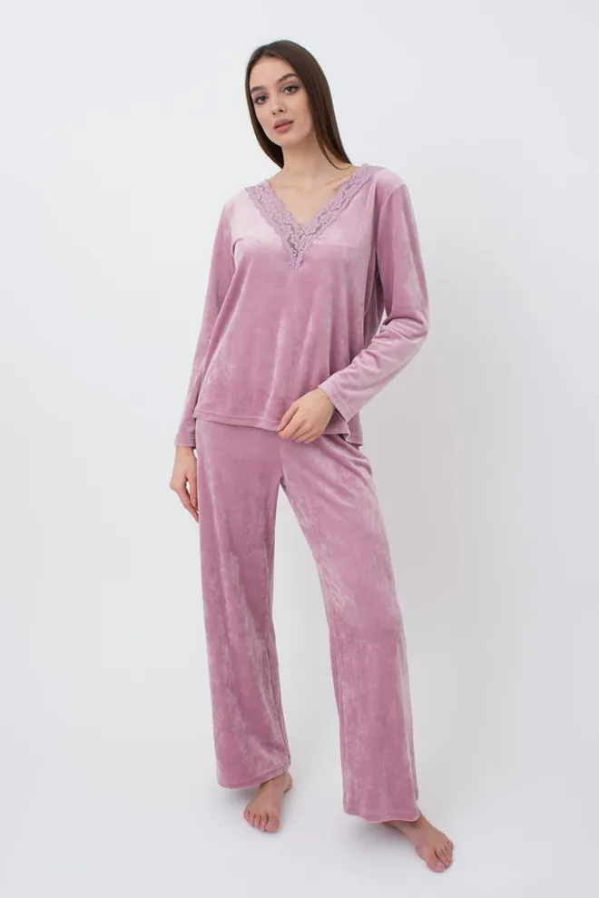 Штаны женские теплые Soft winter 4313/080 Giulia (pink)