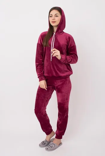 Свитшот с капюшоном женский Soft winter 4404/080 Giulia (burgundi) Свитшот с капюшоном женский Soft winter 4404/080 Giulia (burgundi)