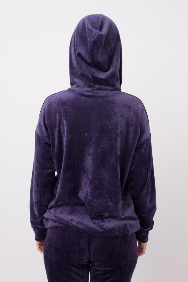 Світшот з капюшоном жіночий Soft winter 4404/080 Giulia (eggplant)