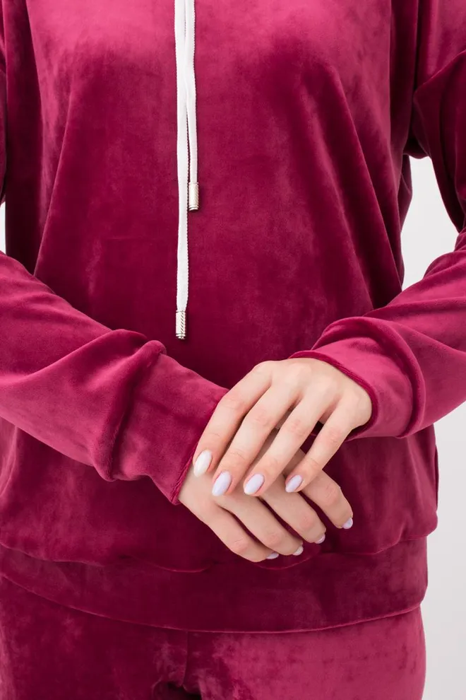 Свитшот с капюшоном женский Soft winter 4404/080 Giulia (burgundi)