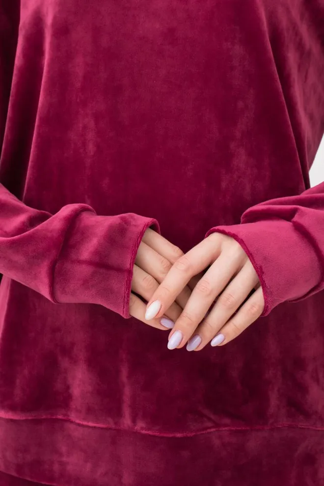 Світшот жіночий SOFT WINTER 4405/080 Giulia (burgundi), бордовий