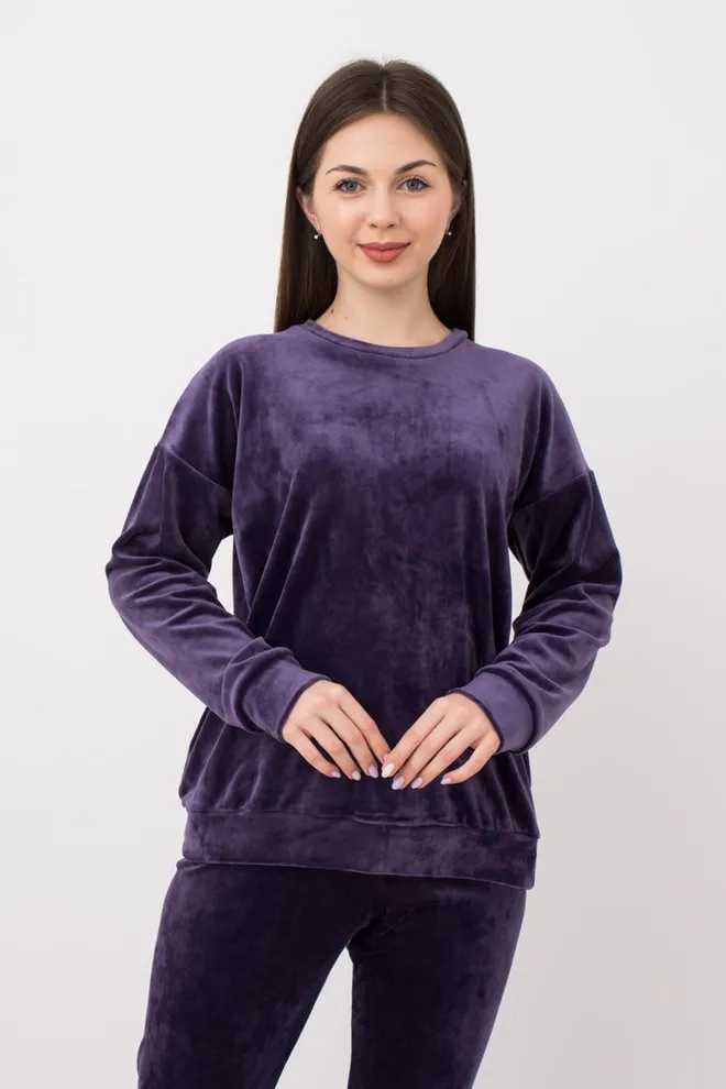 Світшот жіночий SOFT WINTER 4405/080 Giulia (eggplant), фіолетовий