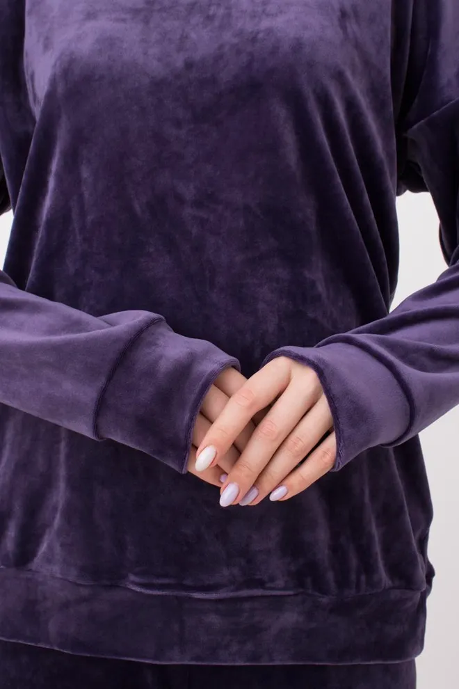 Світшот жіночий SOFT WINTER 4405/080 Giulia (eggplant), фіолетовий