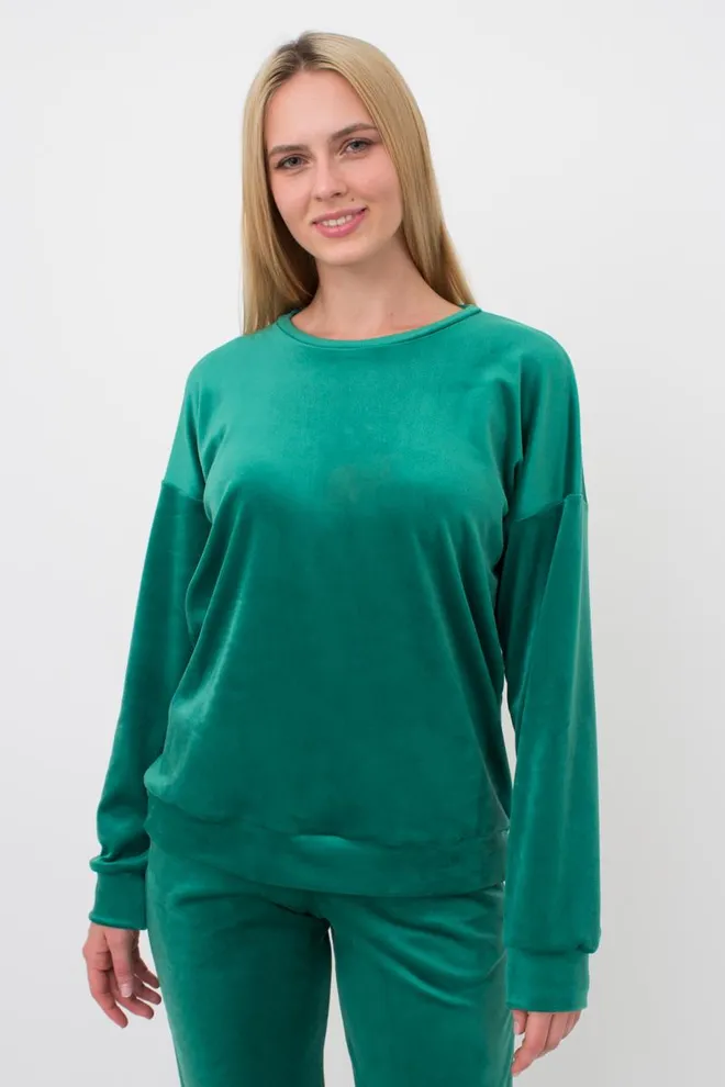 Світшот жіночий SOFT WINTER 4405/080 Giulia (emerald), зелений