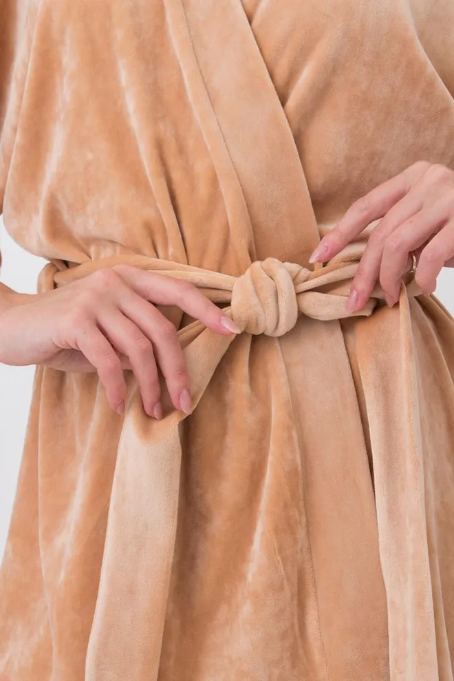 Жакет женский с поясом Soft winter 4502/080 Giulia (latte)