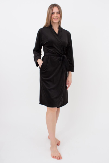 Халат теплий жіночий Soft winter 7331/080 Giulia (black)